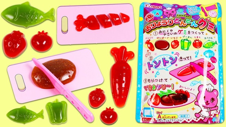 Ton Ton DIY Japanese Gummy Candy Making Kit Cutting Fruits Vegetables and More!