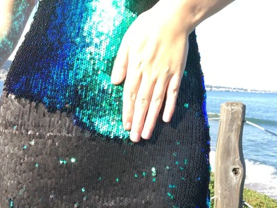 A Dress that Changes Color?!?! - Two Tone Sequin Fabric DIY!
