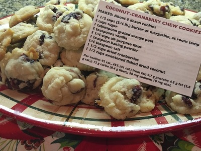 Beth's Kitchen  |  Tasty Christmas Treat  |  Coconut Cranberry Chews