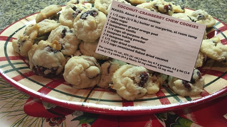Beth's Kitchen  |  Tasty Christmas Treat  |  Coconut Cranberry Chews