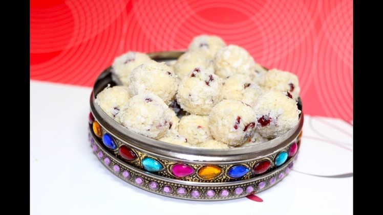 Christmas Snow Balls | Malai Nariyal Coconut Laddu or Ladoo Video Recipe | Bhavna's Kitchen