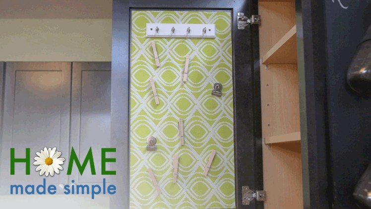 Display Photos, Schedules and More With This DIY Magnetic Kitchen Organizer | Home Made Simple | OWN