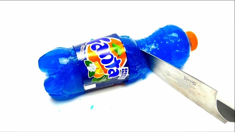 DIY - Blue Fanta Jelly Bottle