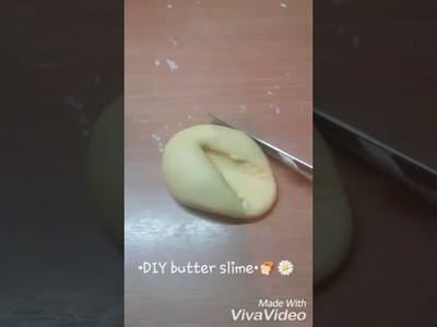 DIY butter slime (WITHOUT GLUE!) 