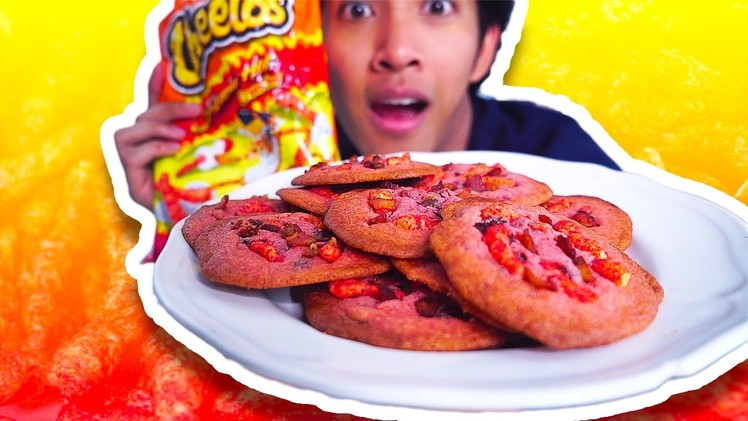 DIY HOT CHEETOS BACON CHOCOLATE CHIP COOKIE!!!