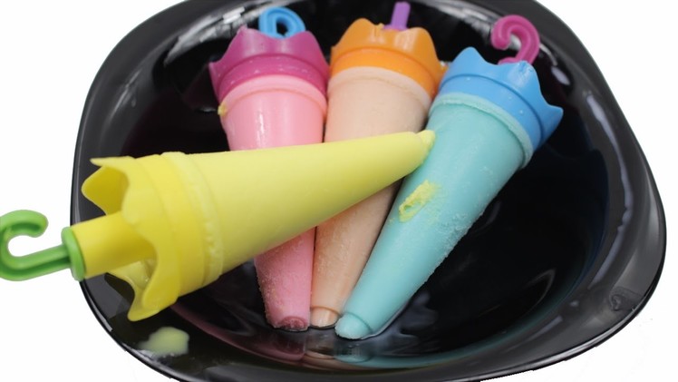 DIY How To Make Colors Milk Stick Icecream Umbrella Learn Colors Jelly Color Lego Block