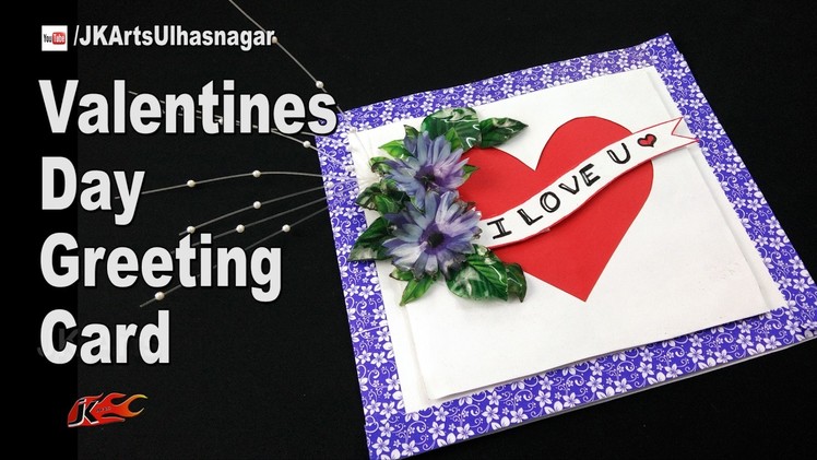 DIY How to make valentine's day Greeting Card | JK Arts 1174