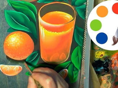 DIY, How to paint an Orange, onestroke, irishkalia