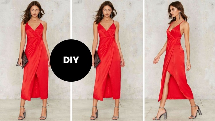 DIY I How To Make A Wrap Dress I Valentine's Day Outfit Inspiration