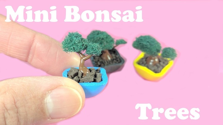 DIY Miniature Bonsai Trees - No Polymer Clay