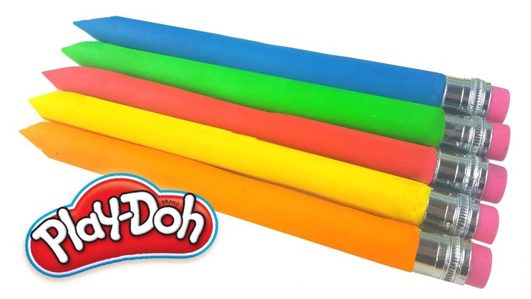 DIY Play Doh Pencils Rainbow Modeling Clay for Kids Clay Modelling ToyBoxMagic