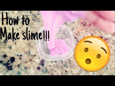 DIY:Slime|HOUSEHOLD THINGS!|EASY!