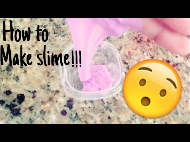 DIY:Slime|HOUSEHOLD THINGS!|EASY!
