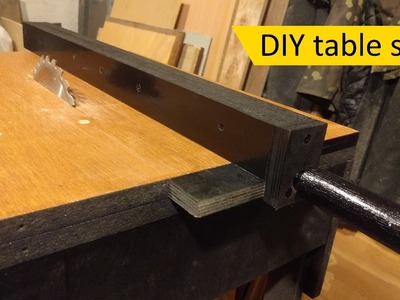 DIY table saw (part 2 - fence)