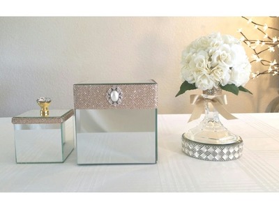 DIY: TIFFANY INSPIRED MIRROR BOXES. 99 CENT STORE UNDER $10.00 TO MAKE