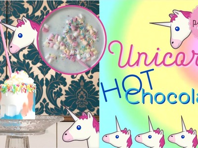 DIY! UNICORN Hot Chocolate | Pink Pie Factory | Lara-Marie | Magic Rainbow Drink | Cute Food Hack
