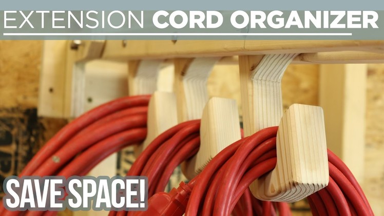 Folding Extension Cord Organizer | Space Saver! [Re-Upload]