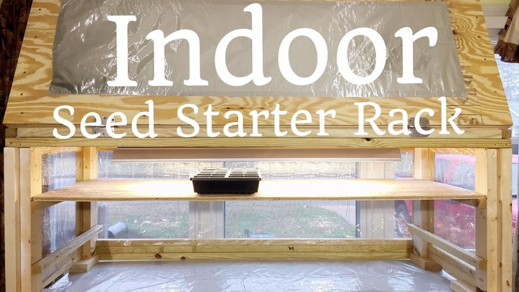 HD DIY Indoor Seed Starter Rack with Grow Light