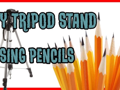 How to make DIY Tripod stand for phone with pencils | DIY Pencil Tripod Stand