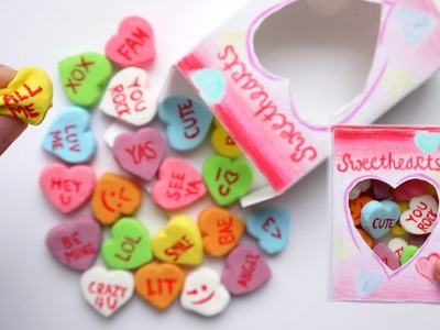 How to Make SQUISHY Conversation Candy Hearts + Packaging! DIY Homemade Squishy Tutorial