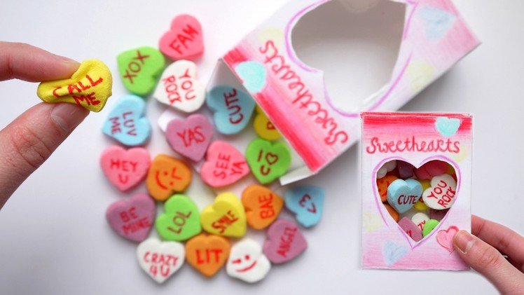 How to Make SQUISHY Conversation Candy Hearts + Packaging! DIY Homemade Squishy Tutorial