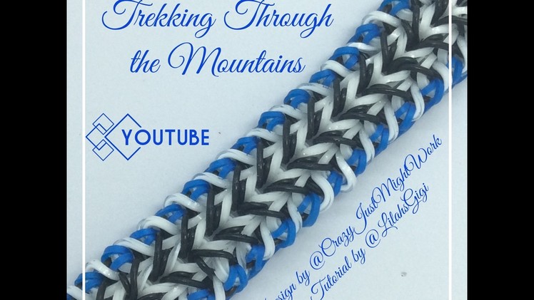 NEW Rainbow Loom TREKKING THROUGH THE MOUNTAINS Bracelet (Hook Only)