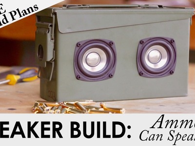 Portable Ammo Can Bluetooth Speaker for $52 | FREE BUILD PLANS | DIY Speaker Build