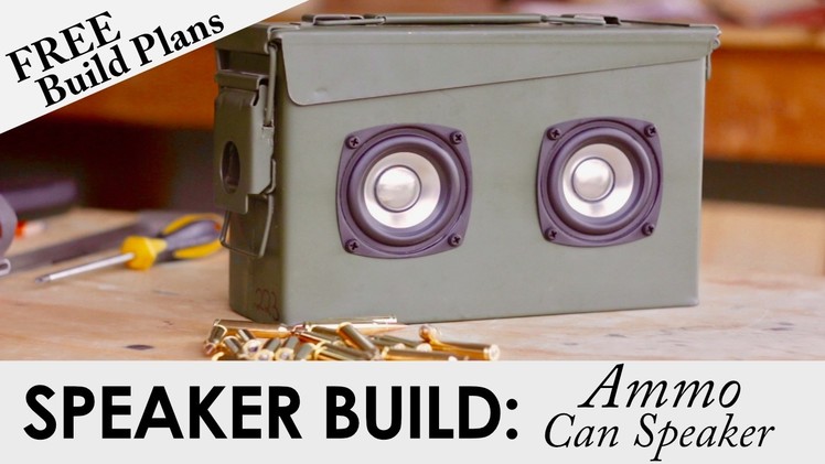 Portable Ammo Can Bluetooth Speaker for $52 | FREE BUILD PLANS | DIY Speaker Build