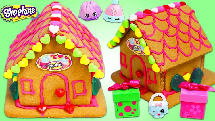 SHOPKINS Sweet Shop Gingerbread House Fun & Easy DIY Kit!