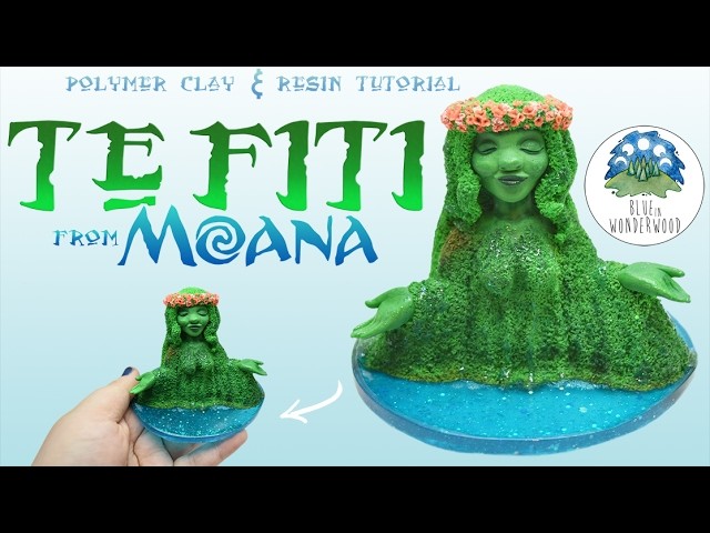 TE FITI from Moana - Disney Inspired - Earth Goddess - Polymer Clay & Resin Tutorial