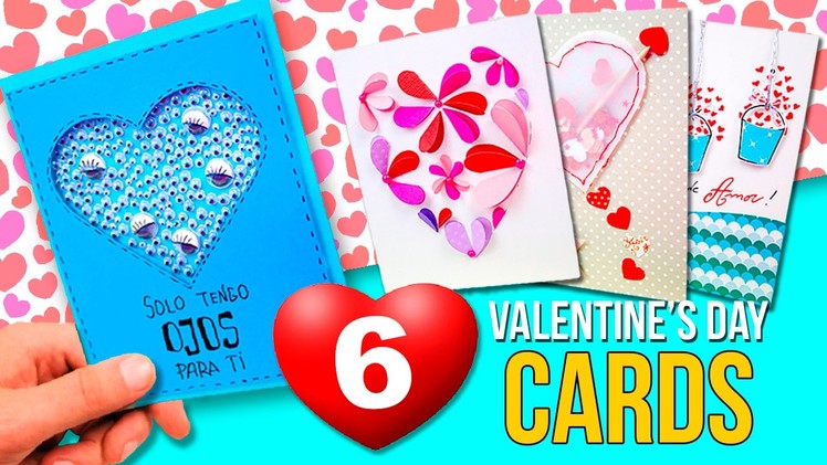 6 Super EASY VALENTINE'S DAY cards 