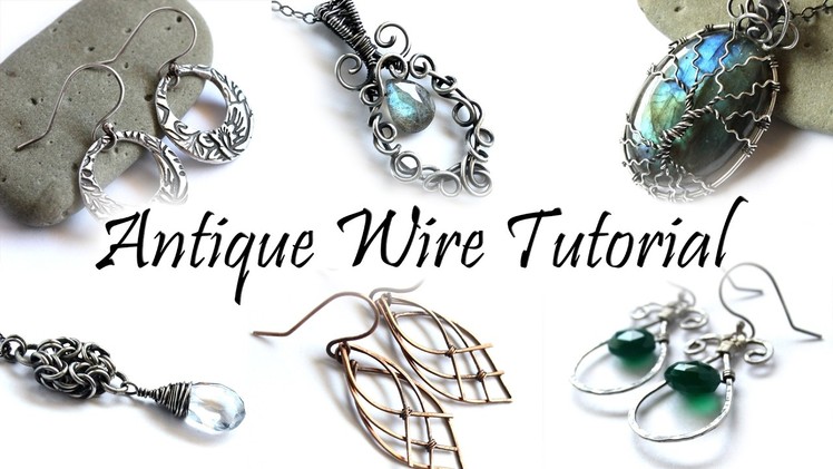 Antiquing Wire Tutorial : How to Add Patina to Silver Brass Copper & Gold