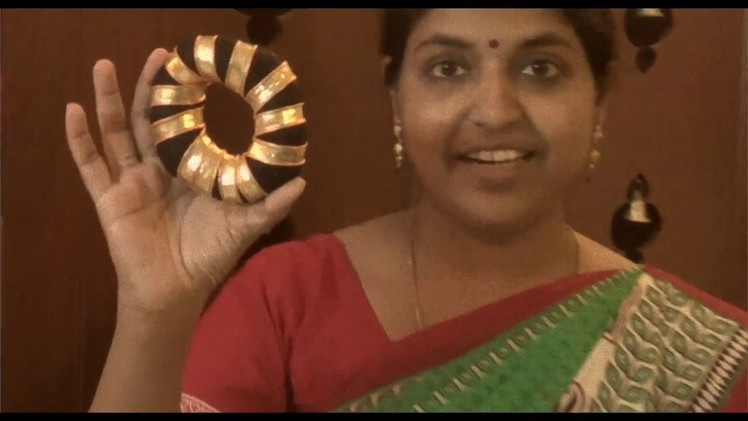 Complete tutorial on how to do traditional hairstyle for Bharatanatyam