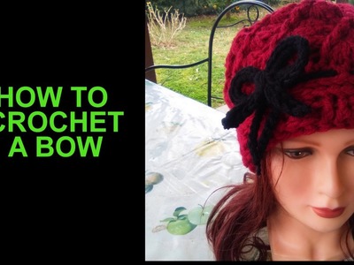 CROCHET BOW FOR SWEATERS, BEANIES ETC