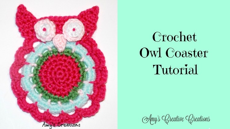 Crochet Owl Coaster Tutorial
