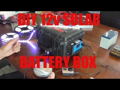 DIY 12v solar battery box and solar panel