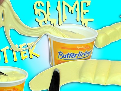 DIY BUTTER SLIME! - Super easy butter slime recipe ! How to make fluffy slime without shaving cream