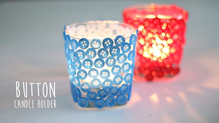 DIY: Button Candle Holder