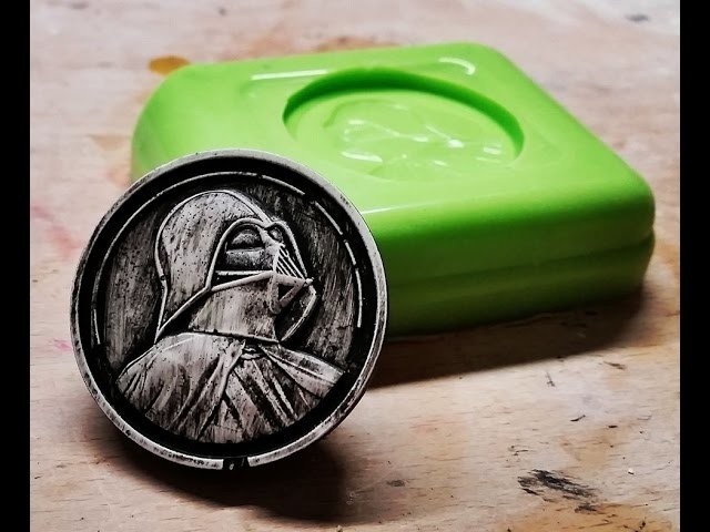 DIY Darth Vader Coin Magnet, mold making and casting.