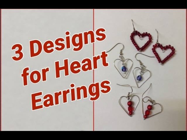 DIY Heart Earrings for Valentines Day