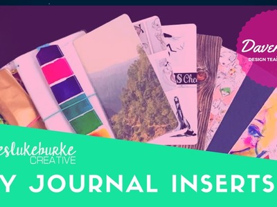 DIY journal inserts - Davenparty Design Team Project