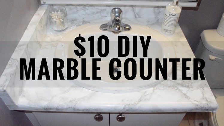 DIY MARBLE COUNTER FOR UNDER $10 | CarleyG