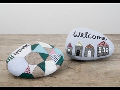 DIY: Paint on stones with stone lacquer by Søstrene Grene