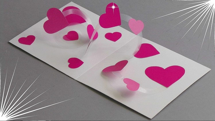DIY - SPIRAL HEART POP UP CARD - TUTORIAL. CARD MAKING IDEAS