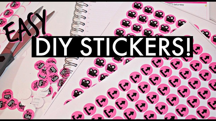 DIY Stickers! How to Make Your Own Stickers (Easy!)