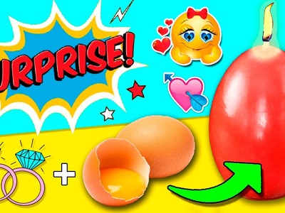 DIY SURPRISE Egg Candle! * VELA huevo con SORPRESA ✅  Top Tips and Tricks in 1 minute