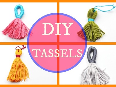 DIY Tutorial : How to  make Tassels with Embroidery Thread