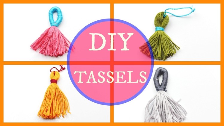 DIY Tutorial : How to  make Tassels with Embroidery Thread