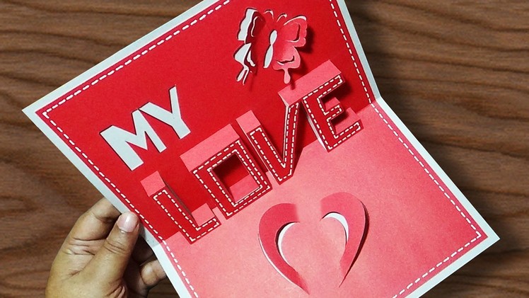 DIY Valentine's Day POP-UP Card | Anniversary Cards  Gift Idea | Handmade Greeting Card Ideas |