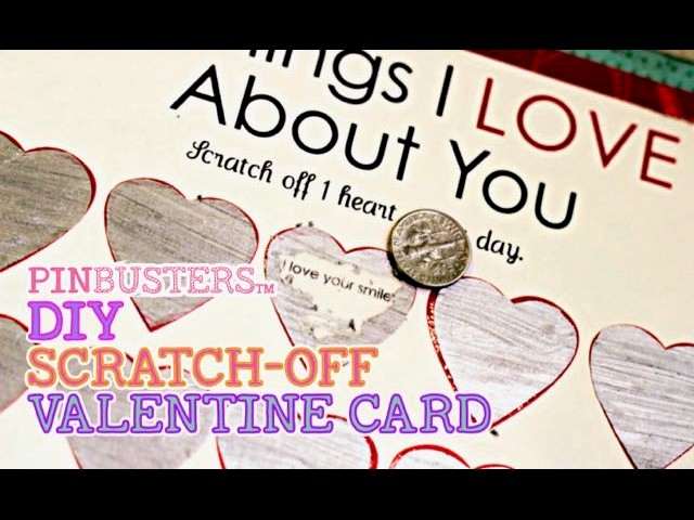 DIY Valentines Day Scratch Off Card . DOES THIS REALLY WORK?